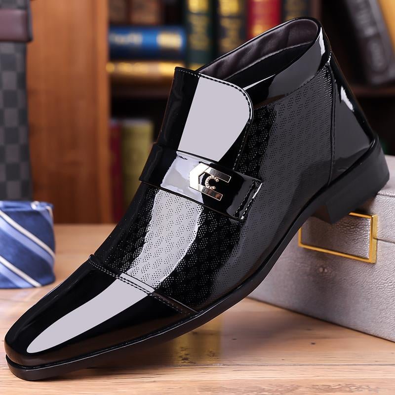 Business Formal Shoes for Men, Mid-Cut Men'S Leather Shoes Fathersdaygift Footwear Men Shoes
