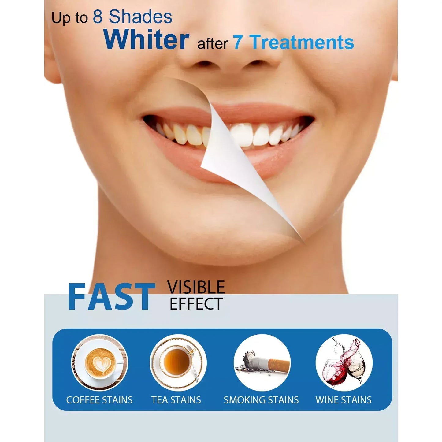 Deluxe Teeth Whitening Kit with 28-LED Light, 4X Teeth Whitening Pen Whitening Gel Refills, 10Min Result, Remove 10 Years of Stains