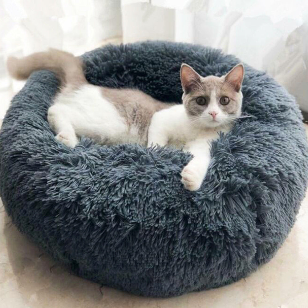 Dog Beds For Small Dogs Round Plush Cat Litter Kennel Pet Nest Mat Puppy Beds