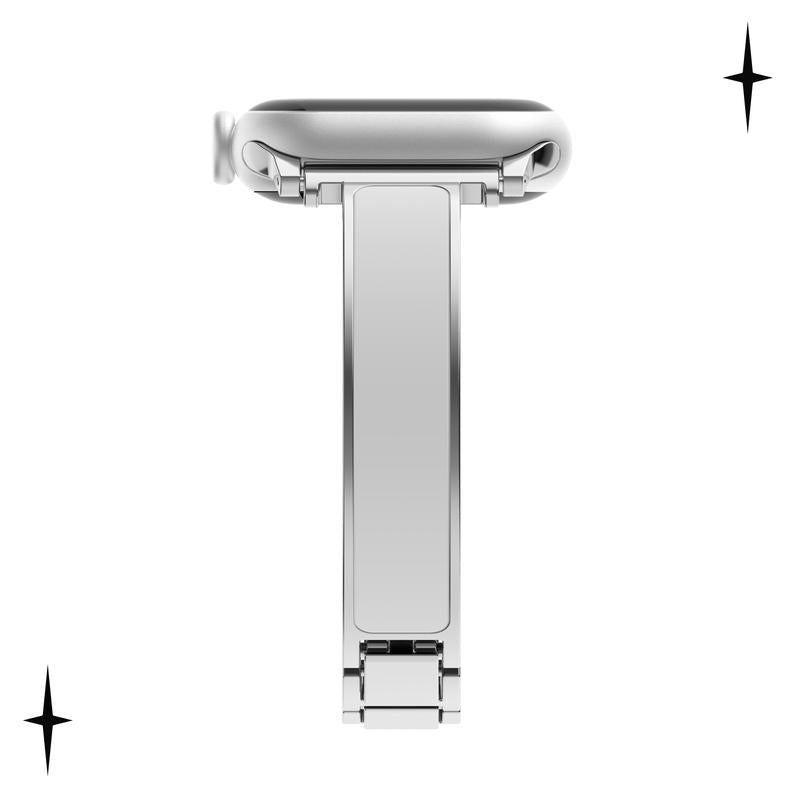Blinglink Clic Bracelet Metal Band - Compatible with Apple Watch 38Mm to 49Mm, Elegant Design, Adjustable Fit, Stylish Accessory for Any Occasion