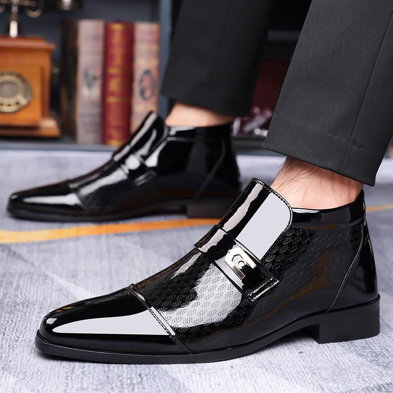 Business Formal Shoes for Men, Mid-Cut Men'S Leather Shoes Fathersdaygift Footwear Men Shoes