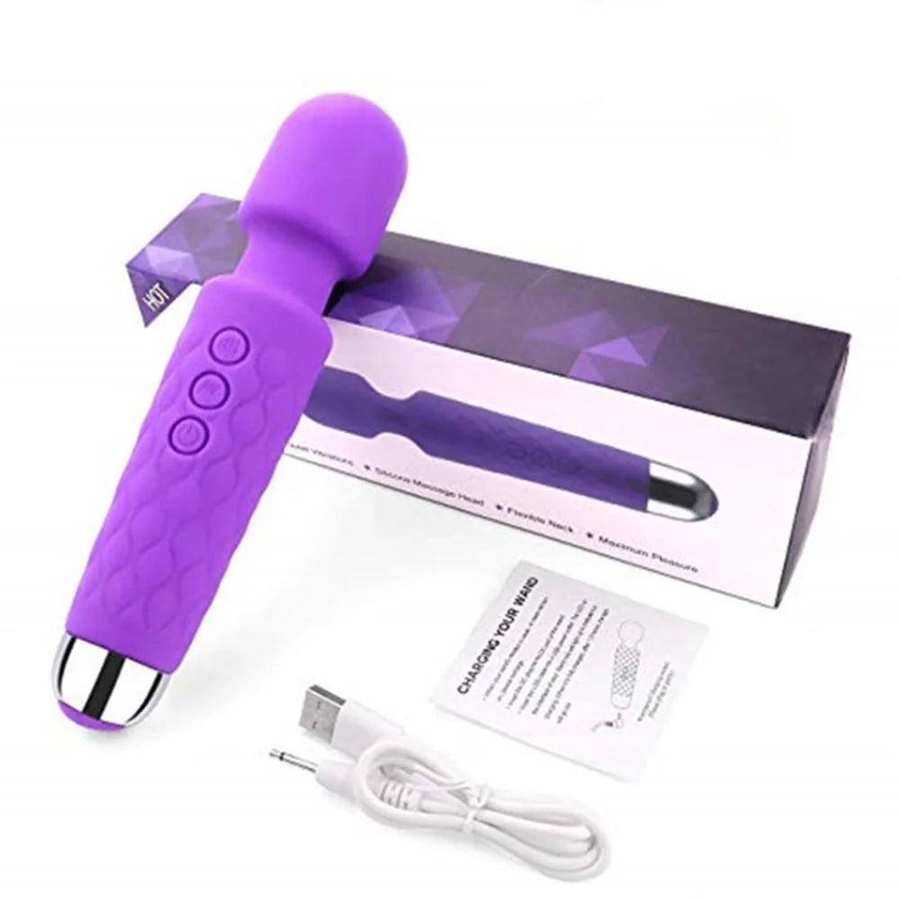 Personal Massager with 20 Vibrating Patterns 8 Speeds Body Massager Cordless Rechargeable