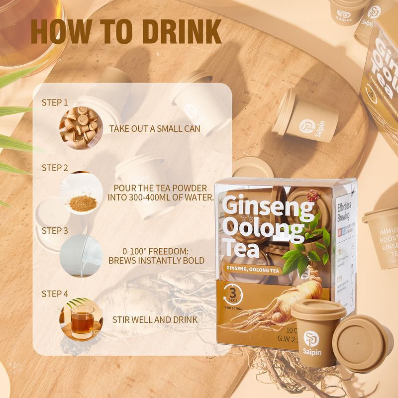 Ginseng | No Additives | No Sugar| Non-Gmo | Energizing & Immune | Support Supplement for Exercise Consumption | Beverage Herbal Healthy