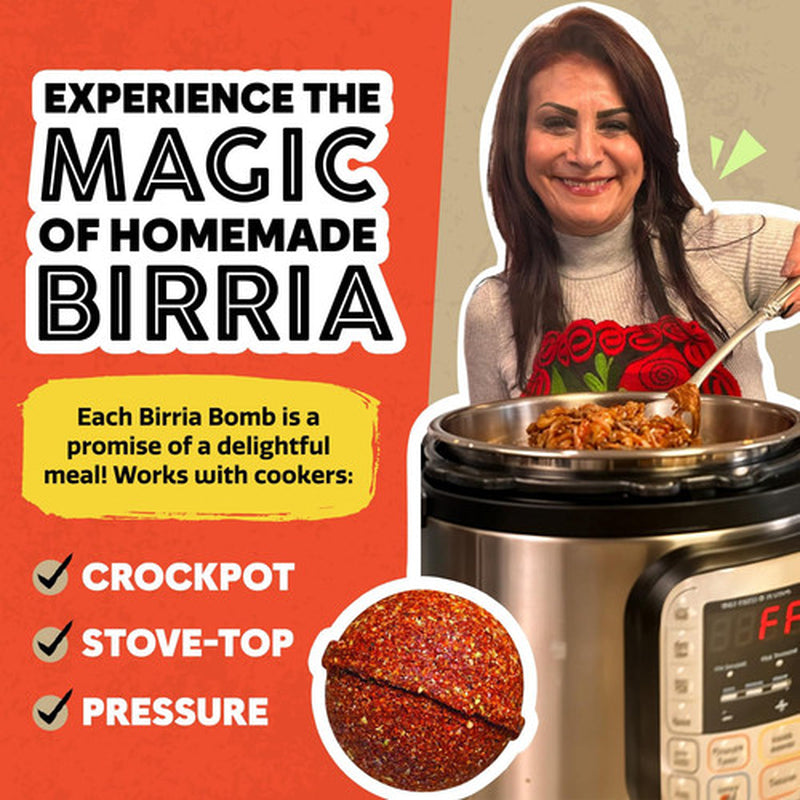 EZ Bombs Birria Bomb Seasoning, Pack of 2 – Authentic Mexican Spice Mix for T...