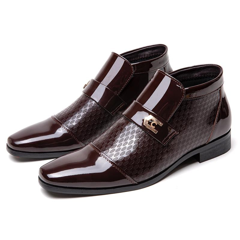 Business Formal Shoes for Men, Mid-Cut Men'S Leather Shoes Fathersdaygift Footwear Men Shoes