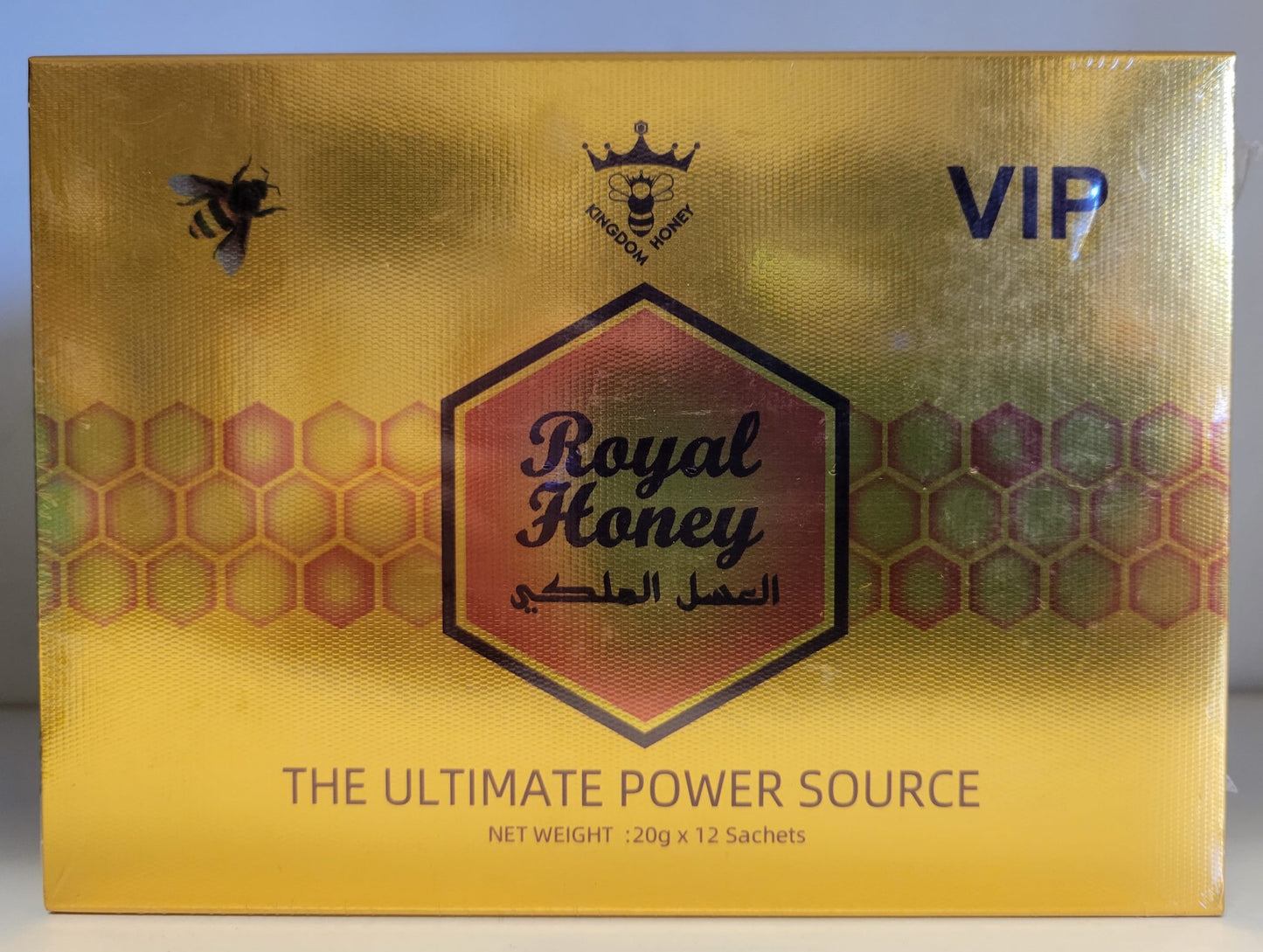 Royal VIP Honey – Premium Natural Honey with Tribulus Terrestris, Maca, Tongkat Ali & Panax Ginseng – 20g x 12 Sachets