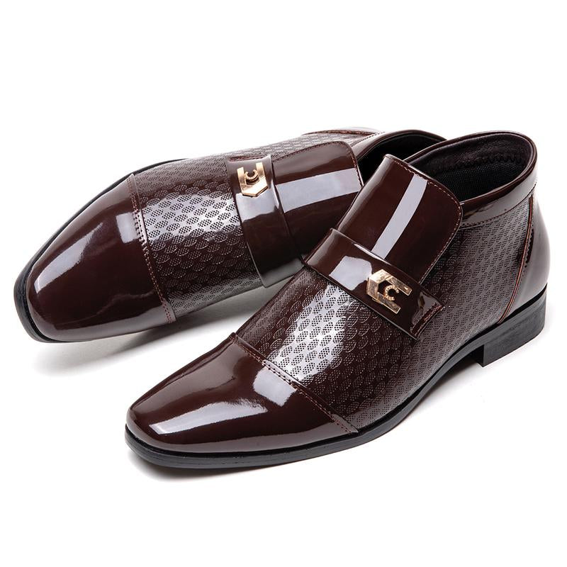Business Formal Shoes for Men, Mid-Cut Men'S Leather Shoes Fathersdaygift Footwear Men Shoes