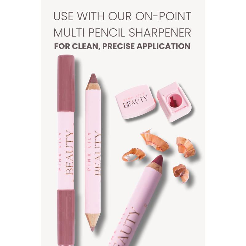 Pink Lily Beauty Double Bloom Dual Lipstick and Lip Liner - Candy Rose FINAL SALE