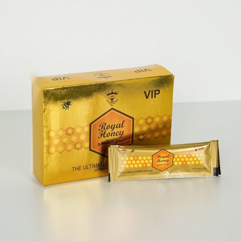 Royal VIP Honey – Premium Natural Honey with Tribulus Terrestris, Maca, Tongkat Ali & Panax Ginseng – 20g x 12 Sachets