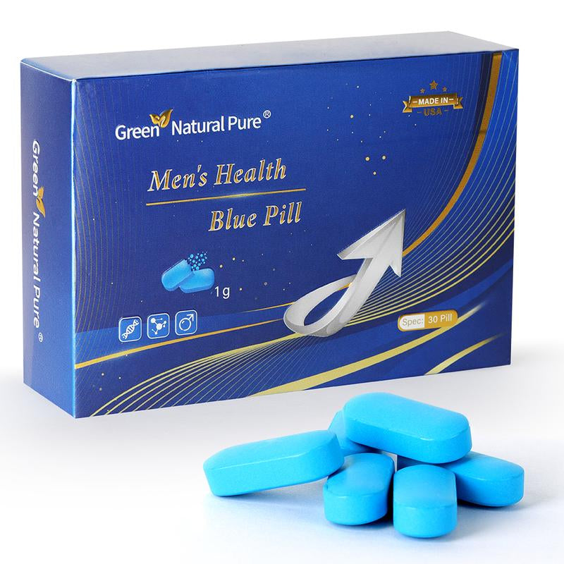 Green Natural Pure Men'S Health Blue Pill Oyster Peptide+Maca Root Powder+Sea Cucumber Polypeptide+Cinnamon Extracts+Huangjing Extract- Ultra Potent & Highly Purified,30Pill 04