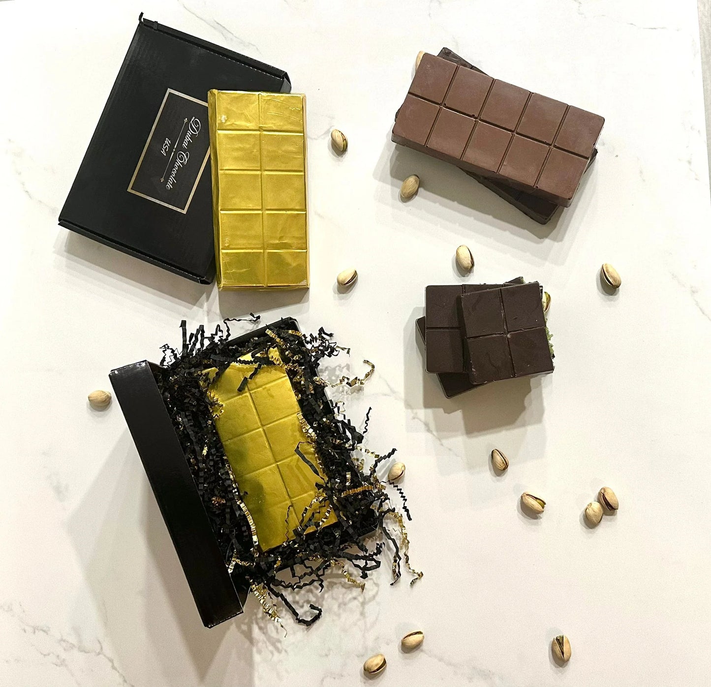Dubai Chocolate Milk or Dark Large 7 Oz Bar