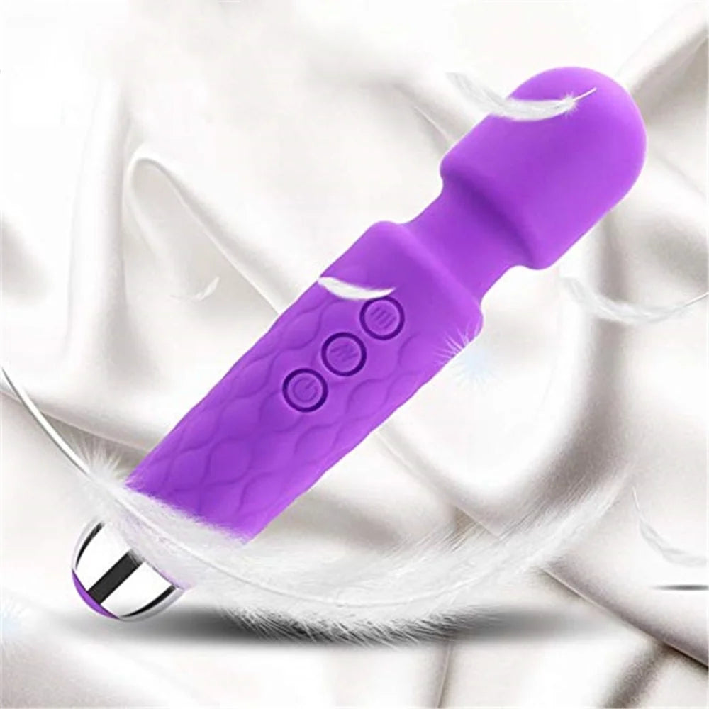 Personal Massager with 20 Vibrating Patterns 8 Speeds Body Massager Cordless Rechargeable