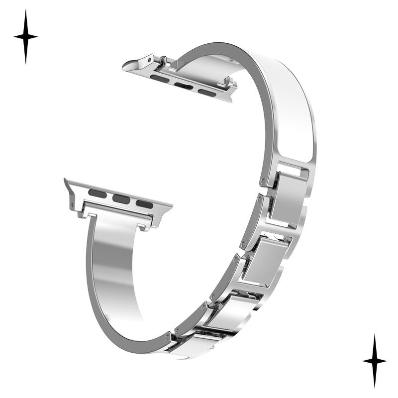 Blinglink Clic Bracelet Metal Band - Compatible with Apple Watch 38Mm to 49Mm, Elegant Design, Adjustable Fit, Stylish Accessory for Any Occasion