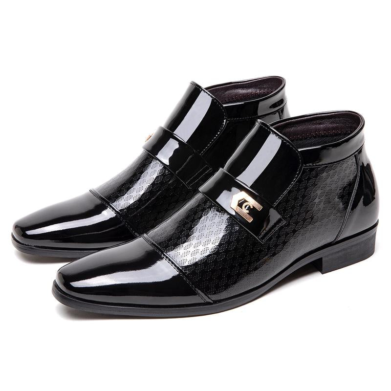 Business Formal Shoes for Men, Mid-Cut Men'S Leather Shoes Fathersdaygift Footwear Men Shoes