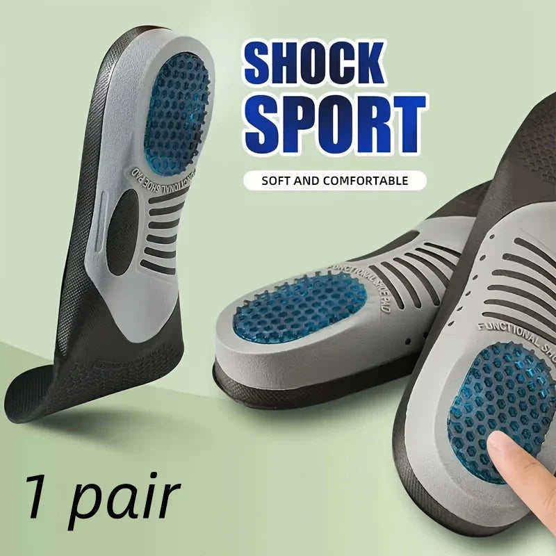 AirStep™ Breathable Sports Shoe Insoles – Shock Absorption & Comfort