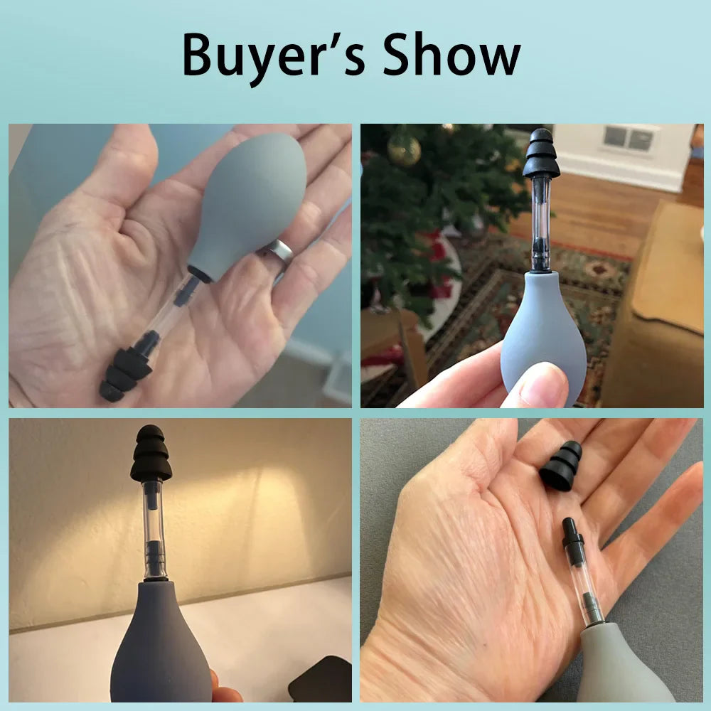 EarEase™ Portable Ear Pressure Relief Tool – 3 Interchangeable Tips
