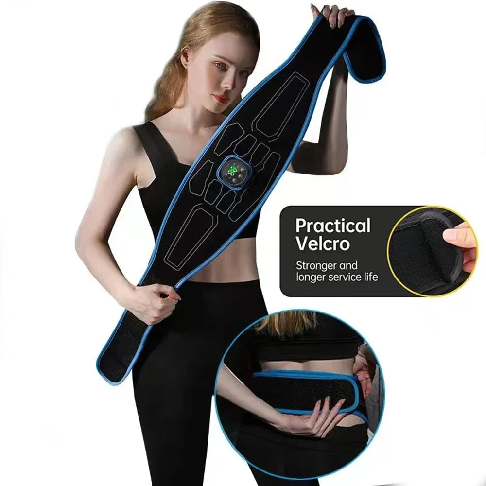 CoreTone™ EMS Abdominal Toning Belt – Digital Display & Muscle Stimulation