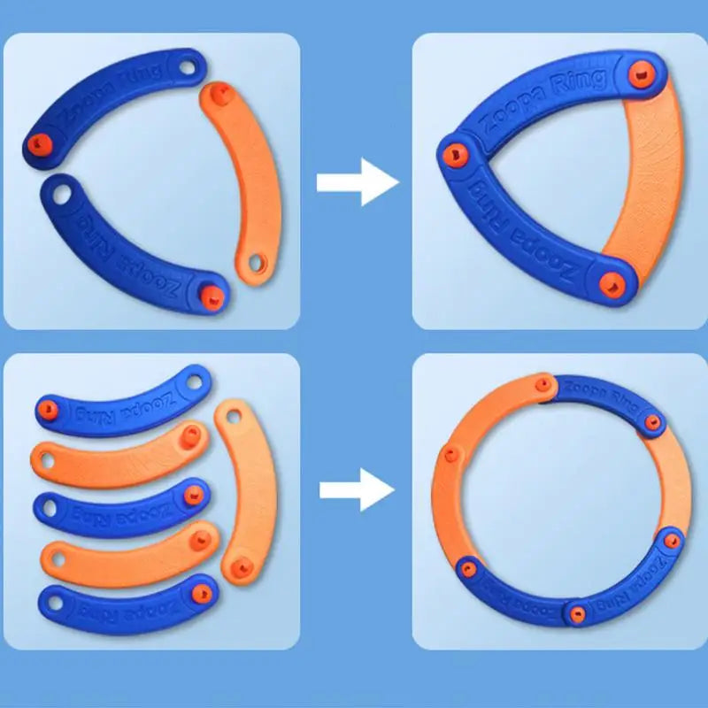 Tosy Flying Ring Portable Tossy Flying Disc Foldable Flying Disc Safe Tossy Flying Disc Flying Disc For Kids Outside Play Party