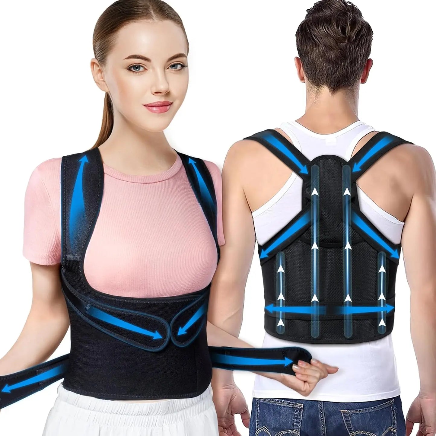 FemAlign™ Full Back Posture Corrector – Comfortable Support for Women