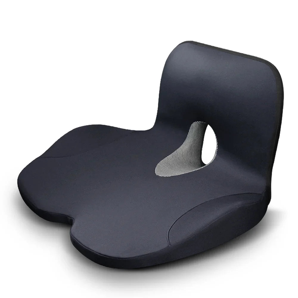 Memory Foam Office Chair Cushion with Ergonomic Backrest Support