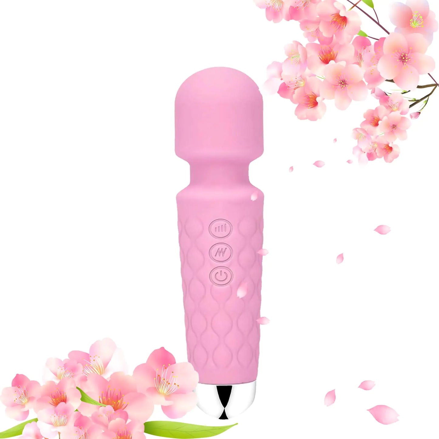 Portable Cordless Massager - Multiple Speeds and Modes - for Body and Back(Rose Pink)