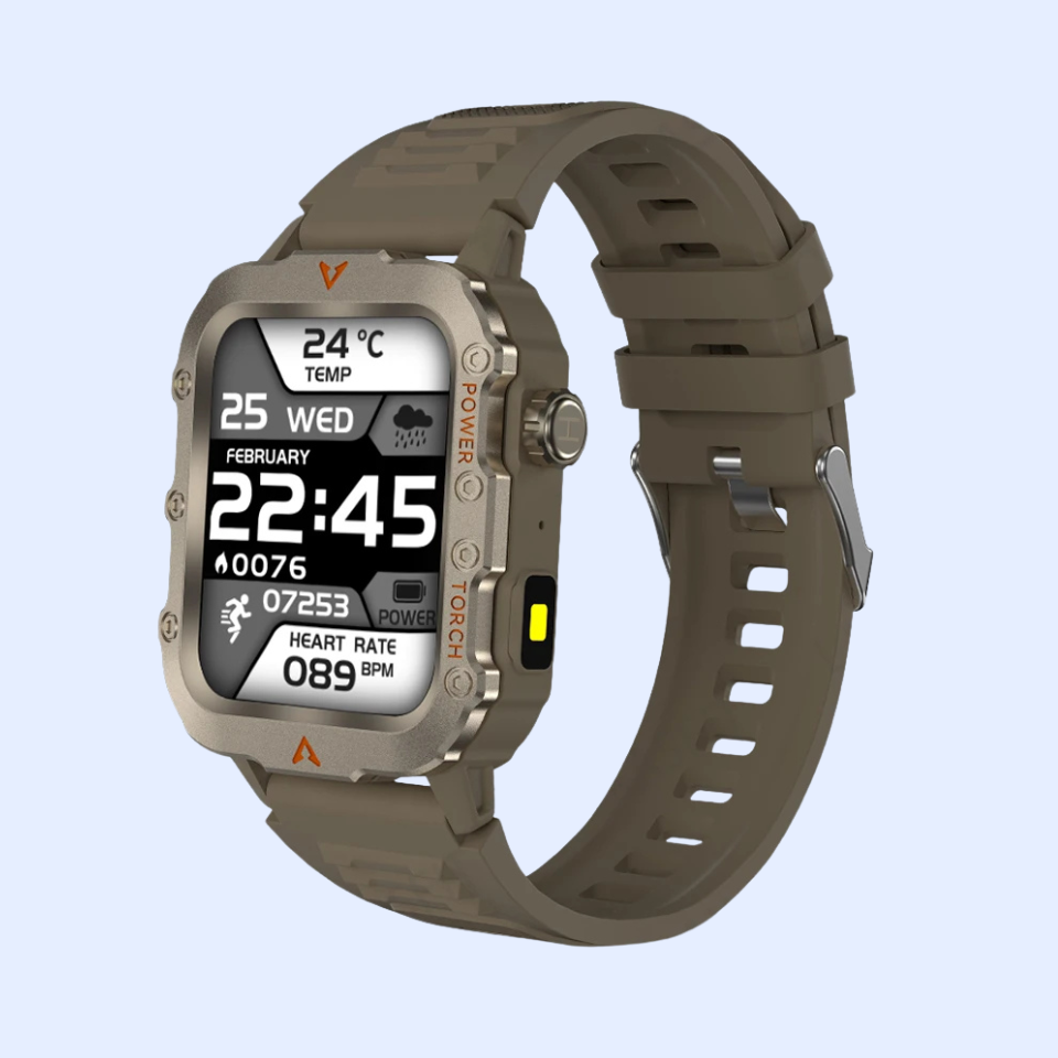 TactiGear™ Outdoor Military Smartwatch – Multi-Sports & Fitness Tracker