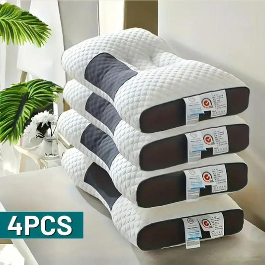 DONAMA Comfortable Breathable Neck Pillow, Neck & Shoulder Support for Side & Back Sleepers, Ideal for Living Room & Bedroom Decor