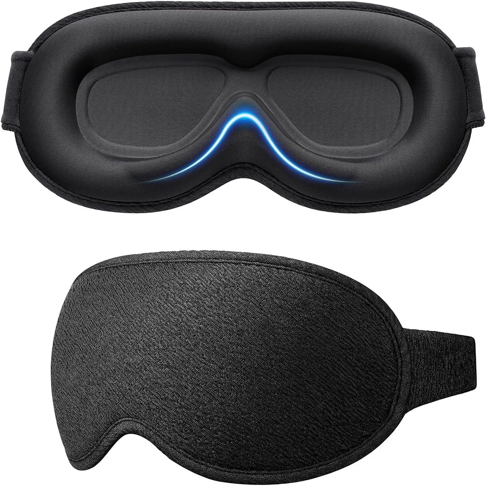 SleepEase™ 3D Contoured Sleep Mask – Light Blocking & Ultra-Soft Eye Mask