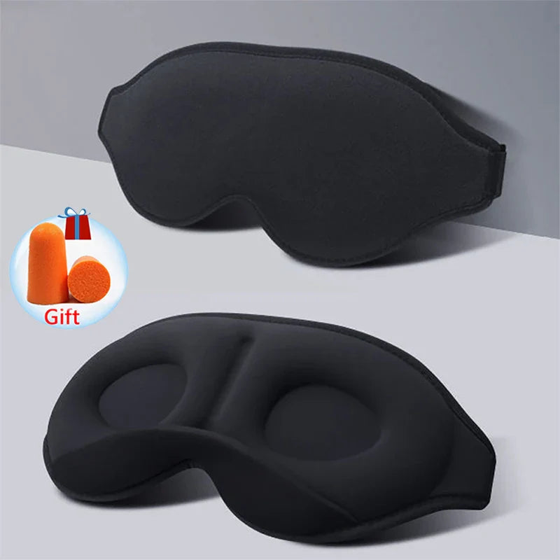 SleepEase™ 3D Contoured Sleep Mask – Light Blocking & Ultra-Soft Eye Mask