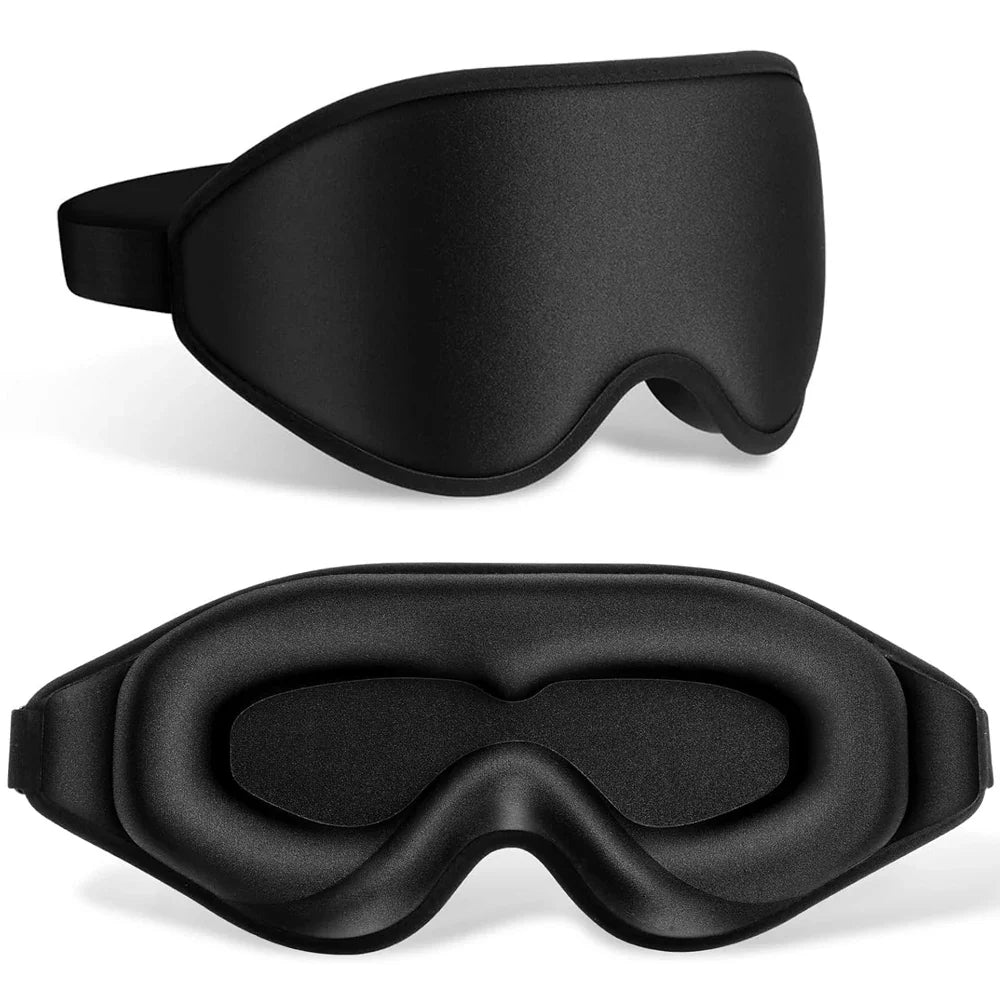 SleepEase™ 3D Contoured Sleep Mask – Light Blocking & Ultra-Soft Eye Mask