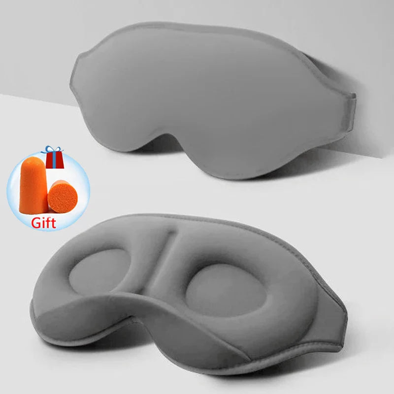 SleepEase™ 3D Contoured Sleep Mask – Light Blocking & Ultra-Soft Eye Mask