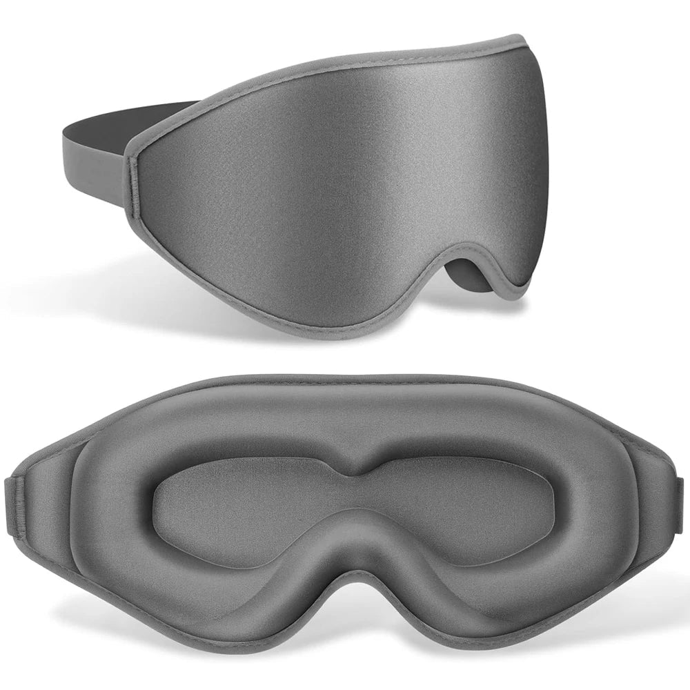SleepEase™ 3D Contoured Sleep Mask – Light Blocking & Ultra-Soft Eye Mask