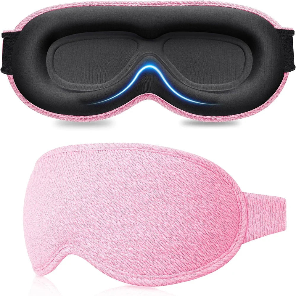 SleepEase™ 3D Contoured Sleep Mask – Light Blocking & Ultra-Soft Eye Mask