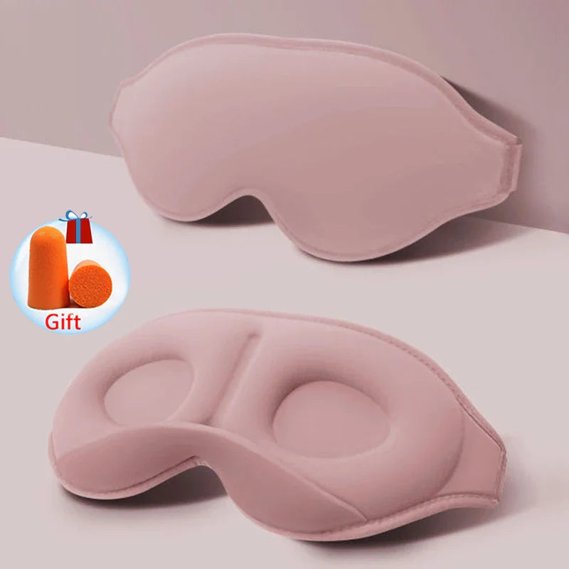 SleepEase™ 3D Contoured Sleep Mask – Light Blocking & Ultra-Soft Eye Mask