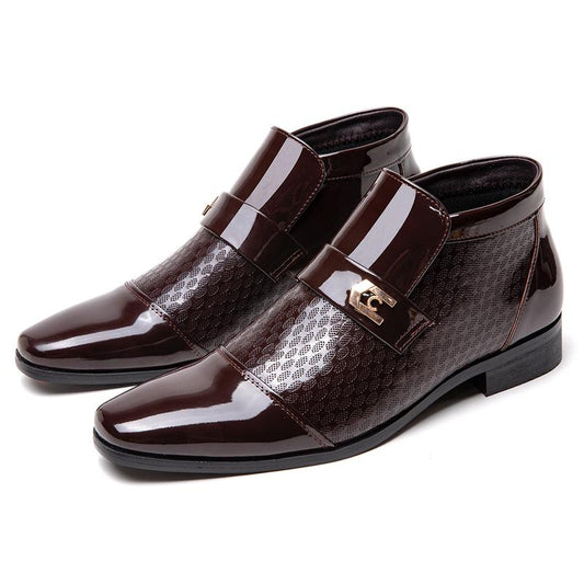 Business Formal Shoes for Men, Mid-Cut Men'S Leather Shoes Fathersdaygift Footwear Men Shoes