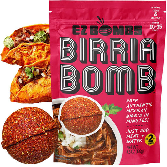 EZ Bombs Birria Bomb Seasoning, Pack of 2 – Authentic Mexican Spice Mix for T...
