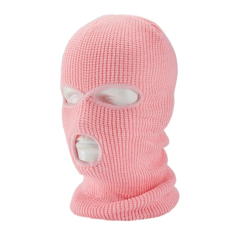 2020 Winter Warm Ski Cycling 3 Hole Balaclava Hood Cap Full Face Mask Outdoor Hiking Warm Face Mask Windproof Winter Hats for