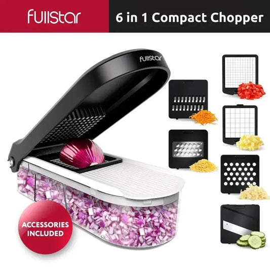 Fullstar Vegetable Chopper-Vegetable Slicer-Onion Chopper with Container-Pro Food Chopper-Slicer Dicer Cutter-Kitchen Gadgets