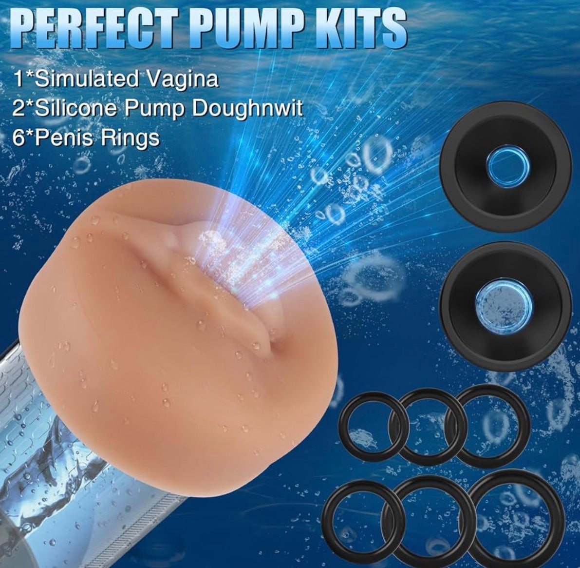 Vacuum Penis Pump For Male ED Enhancement Erectile Enlargement Penis Enlarger BG