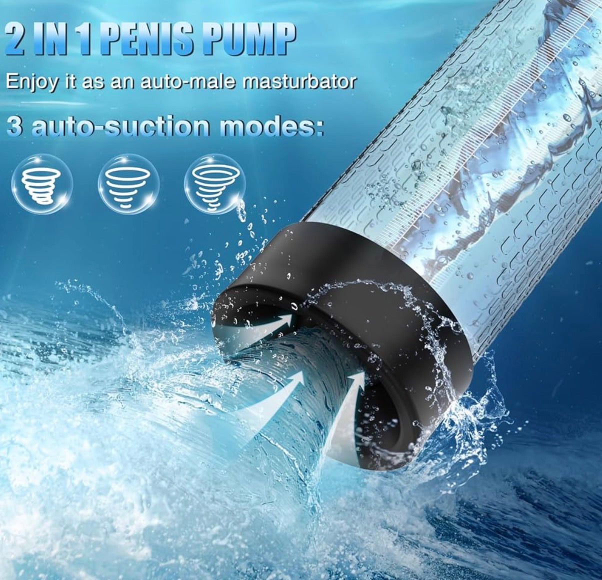 Vacuum Penis Pump For Male ED Enhancement Erectile Enlargement Penis Enlarger BG