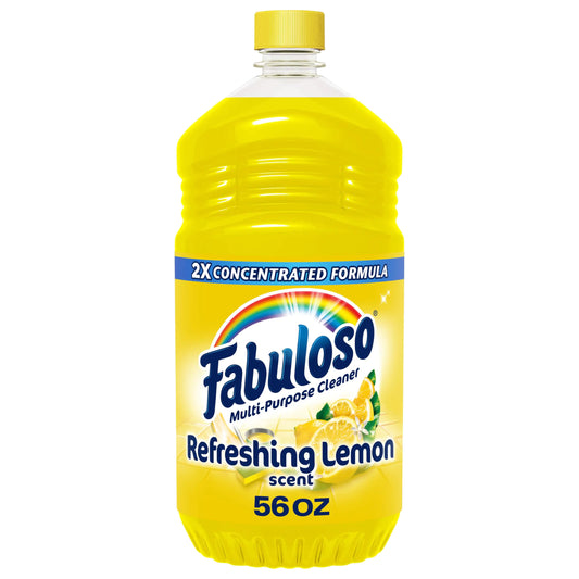 Fabuloso Multi-Purpose Cleaner 2X Concentrated Formula Refreshing Lemon Scent 56 oz