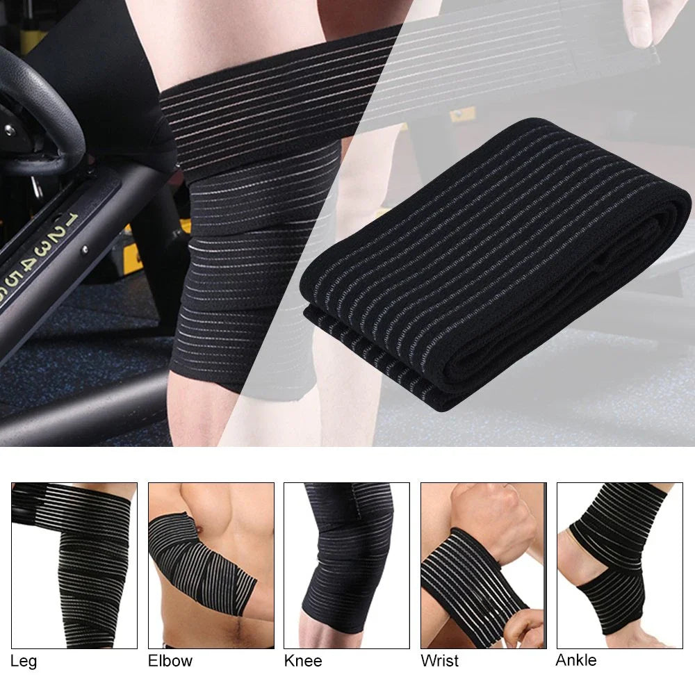 KneeFlex™ Elastic Breathable Knee Wrap – Joint Support & Pain Relief