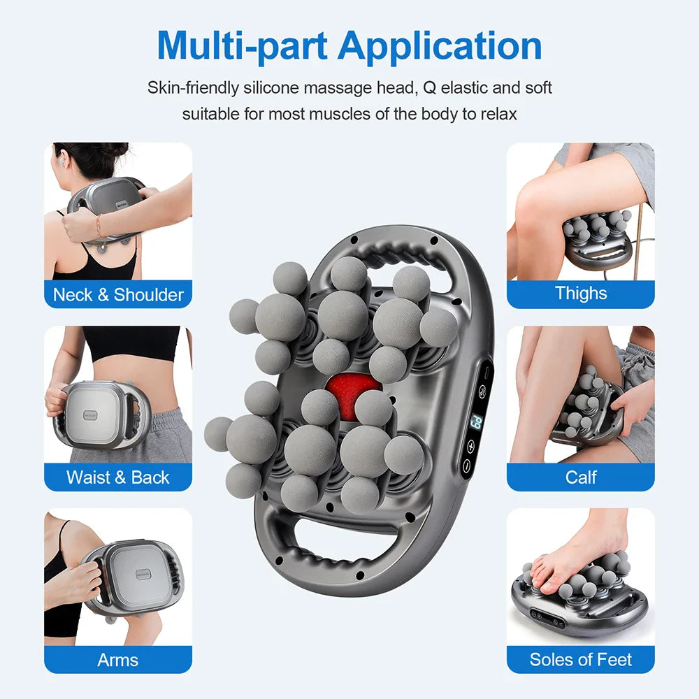 FasciaPro™ 22-Head Massage Gun – 9 Modes for Deep Muscle Relief