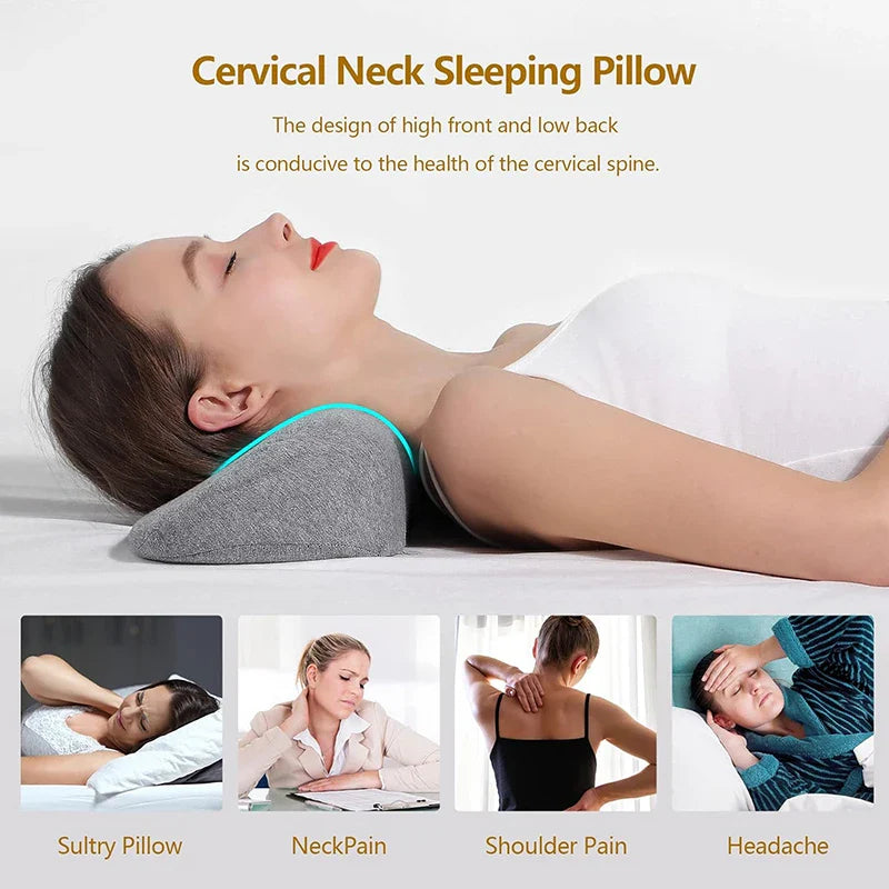 AlignRest™ Orthopedic Memory Foam Pillow – Ergonomic Neck Support & Pain Relief