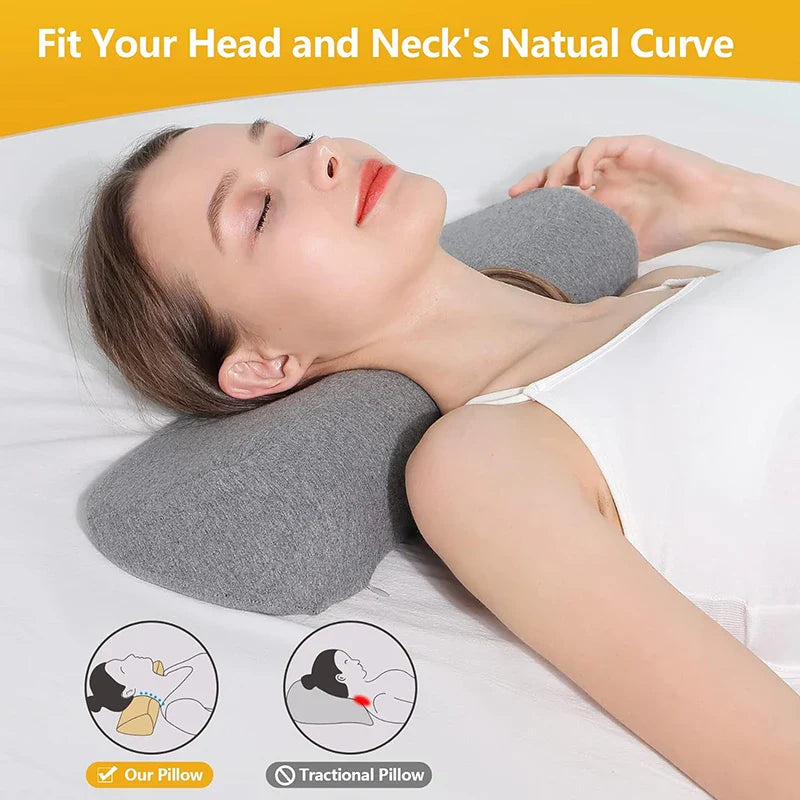 AlignRest™ Orthopedic Memory Foam Pillow – Ergonomic Neck Support & Pain Relief