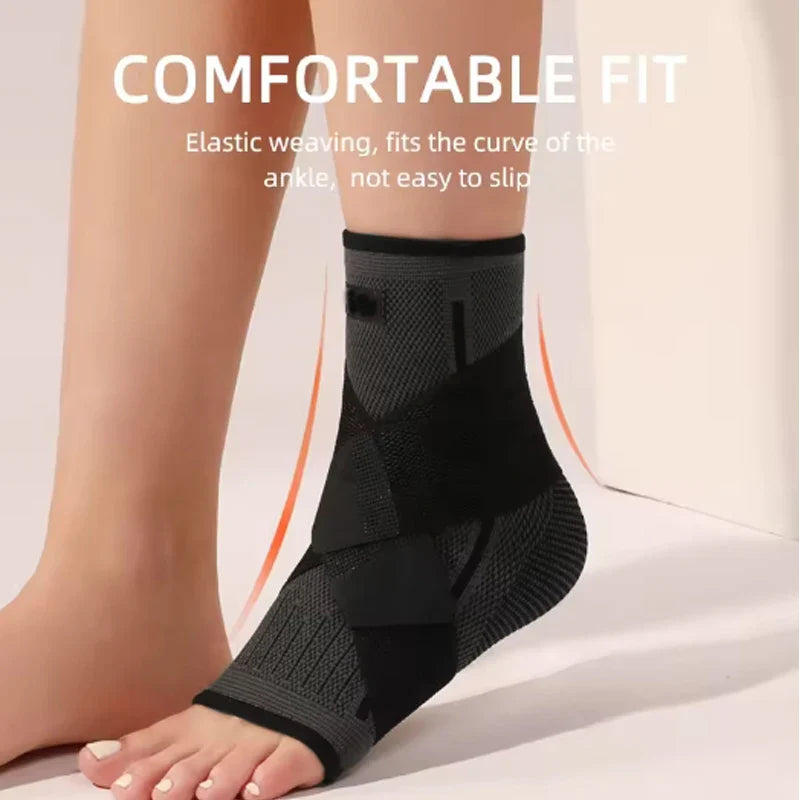 AnkleGuard™ Adjustable Ankle Support Brace – Pain Relief & Stability