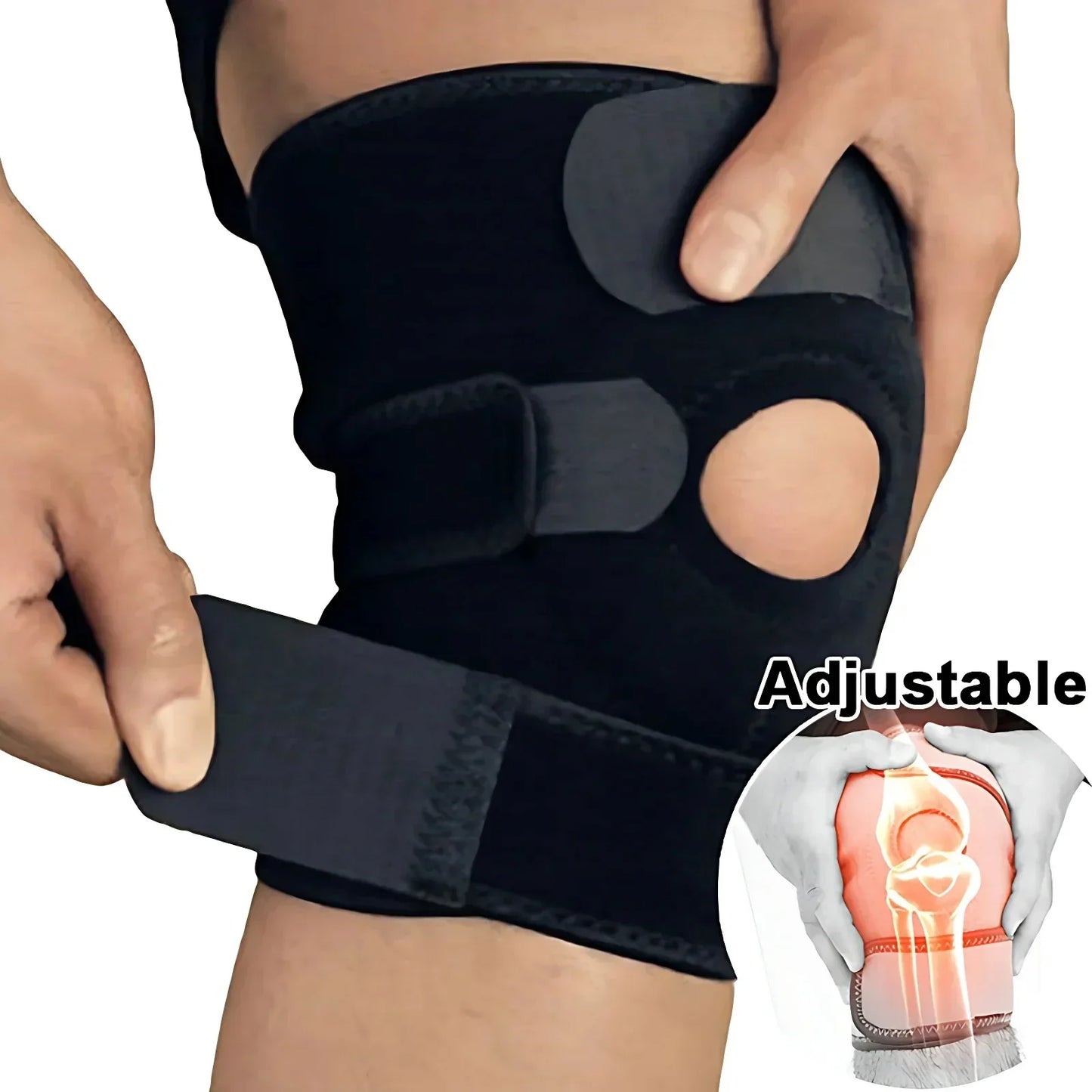 KneeGuardX™ Adjustable Knee Support Brace – Stability & Comfort