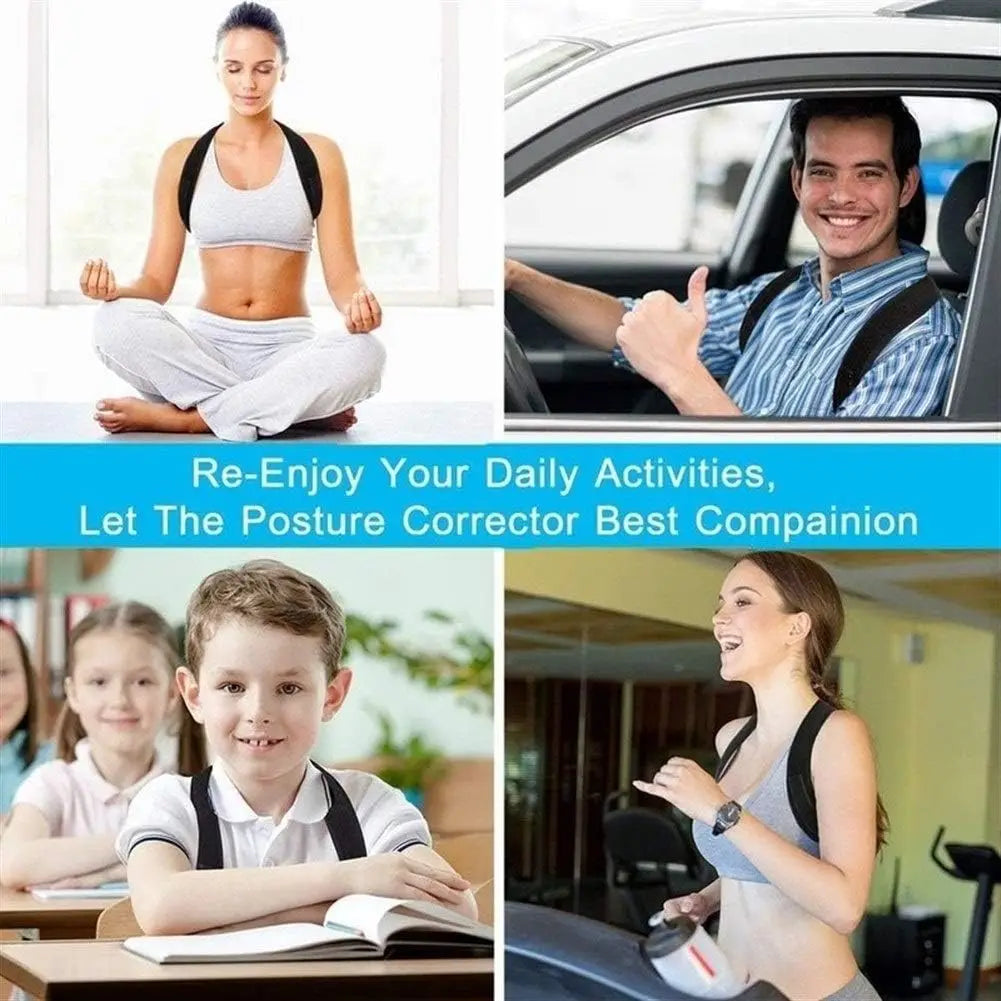 AlignPro™ Adjustable Posture Corrector Belt – Pain Relief & Spine Support