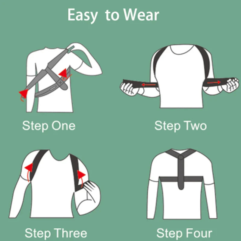AlignPro™ Adjustable Posture Corrector Belt – Pain Relief & Spine Support