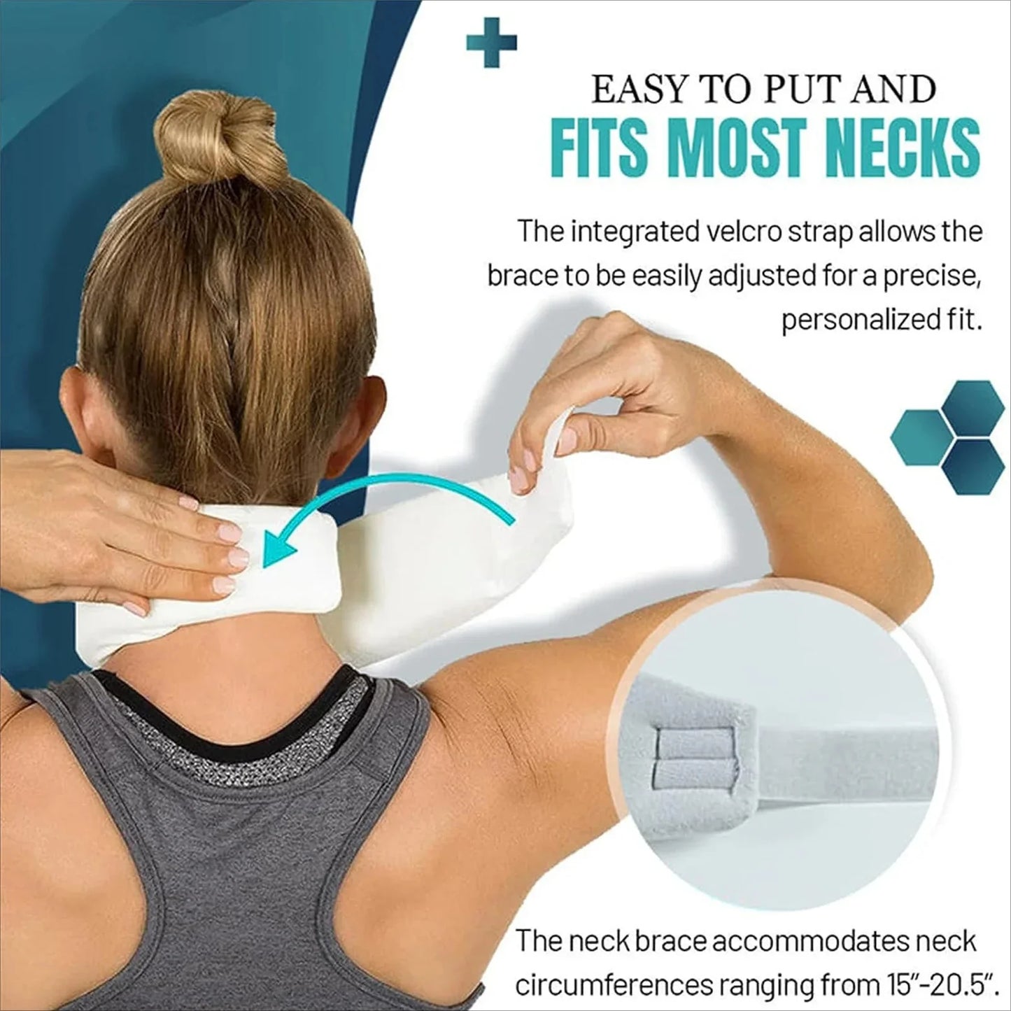 NeckComfort™ Adjustable Soft Foam Neck Brace – Pain Relief & Cervical Support